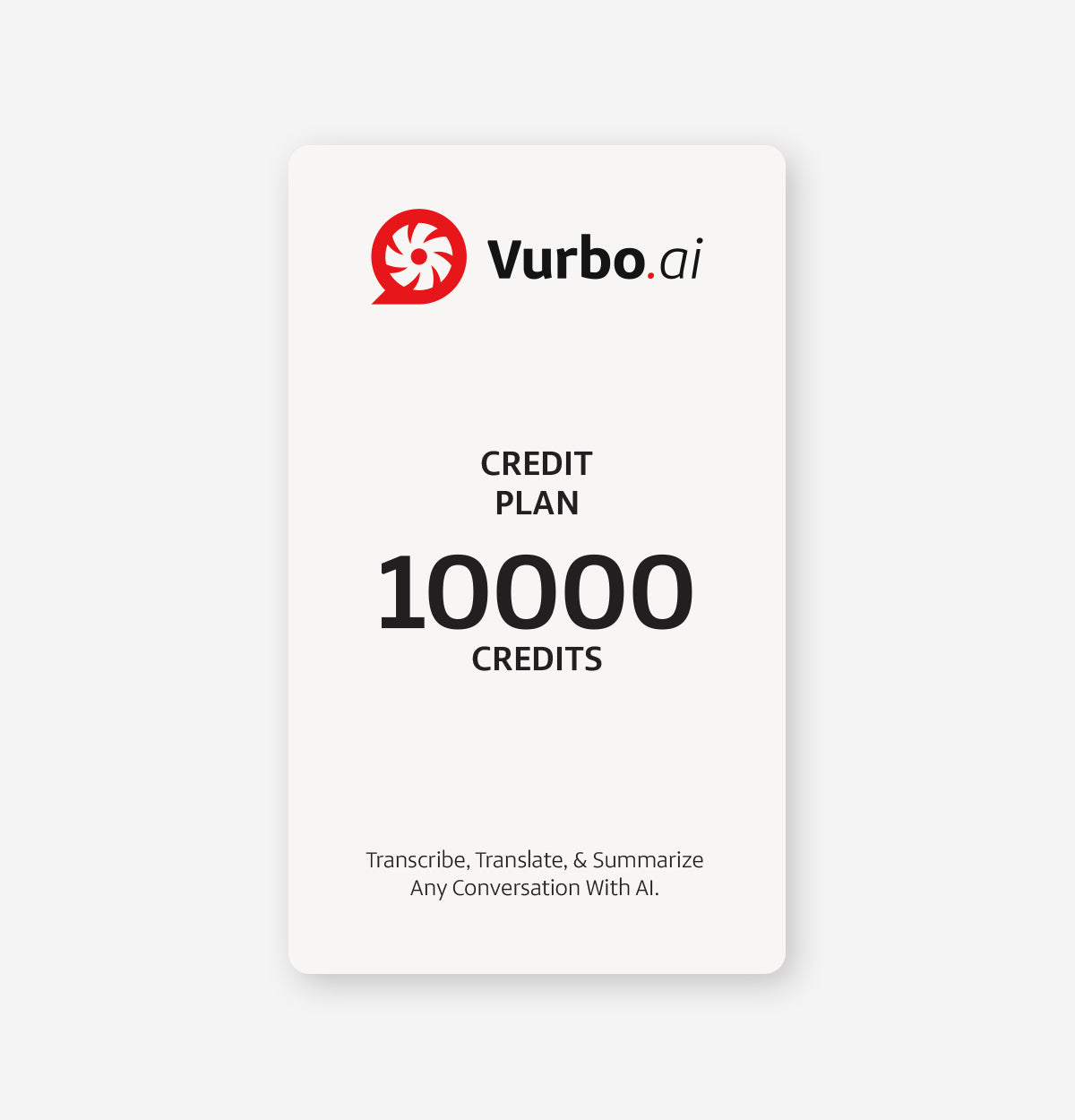 Vurbo.ai (Plan de Crédits)