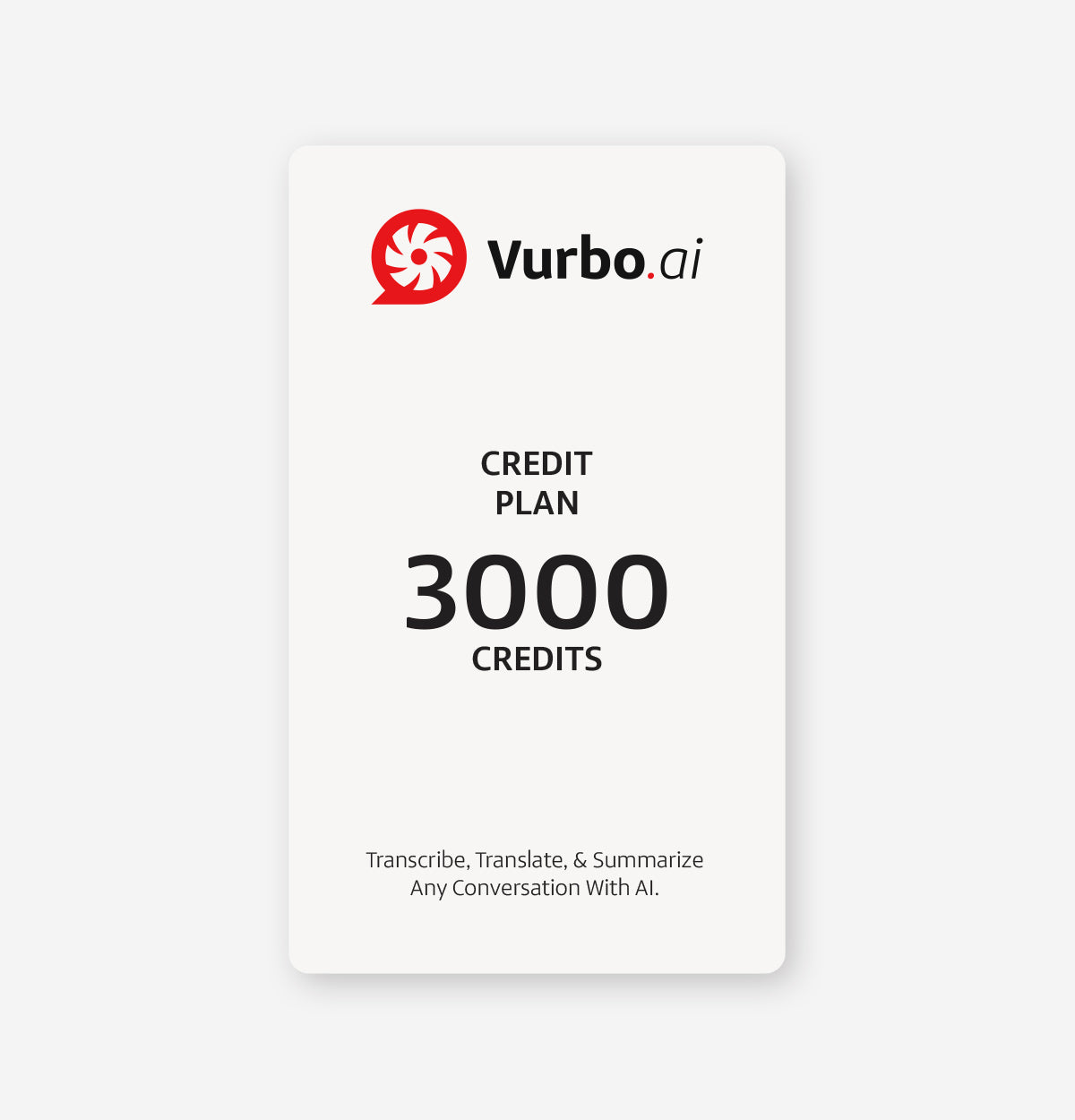 Vurbo.ai (Credit Plan)