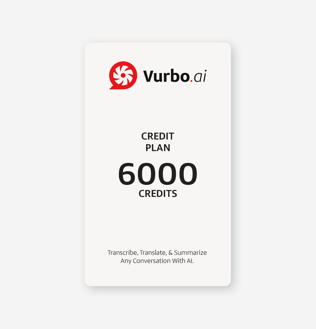 Vurbo.ai (Credit Plan)