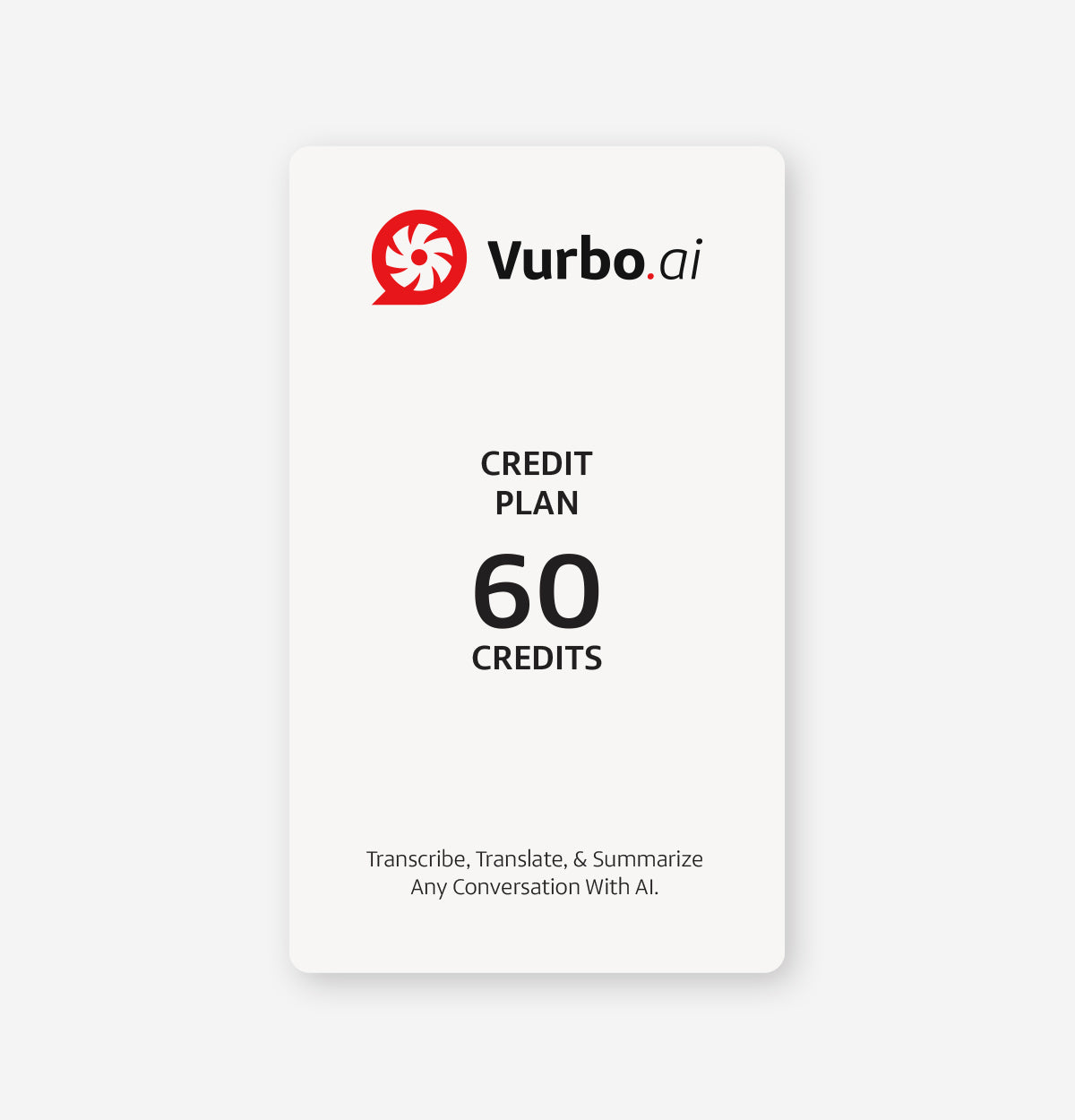 Vurbo.ai (Credit Plan)