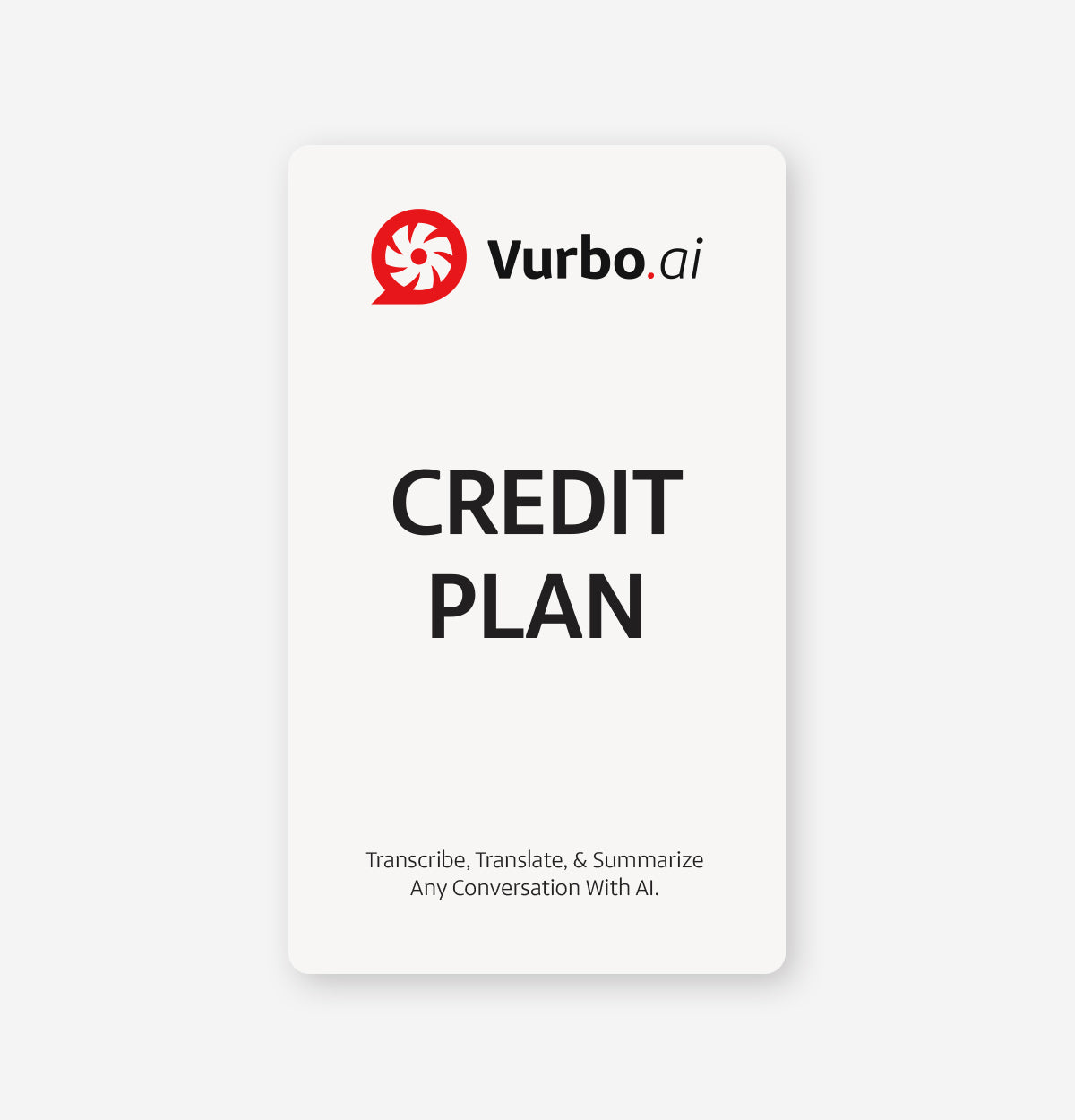 Vurbo.ai (Credit Plan)