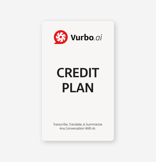 Vurbo.ai (Credit Plan)