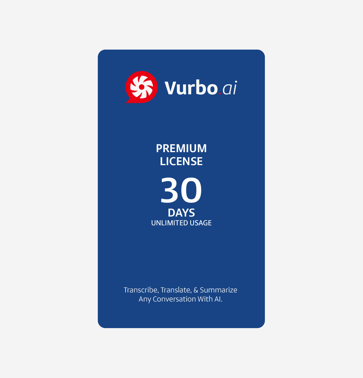 Vurbo.ai Premium (Ulimited Usage)