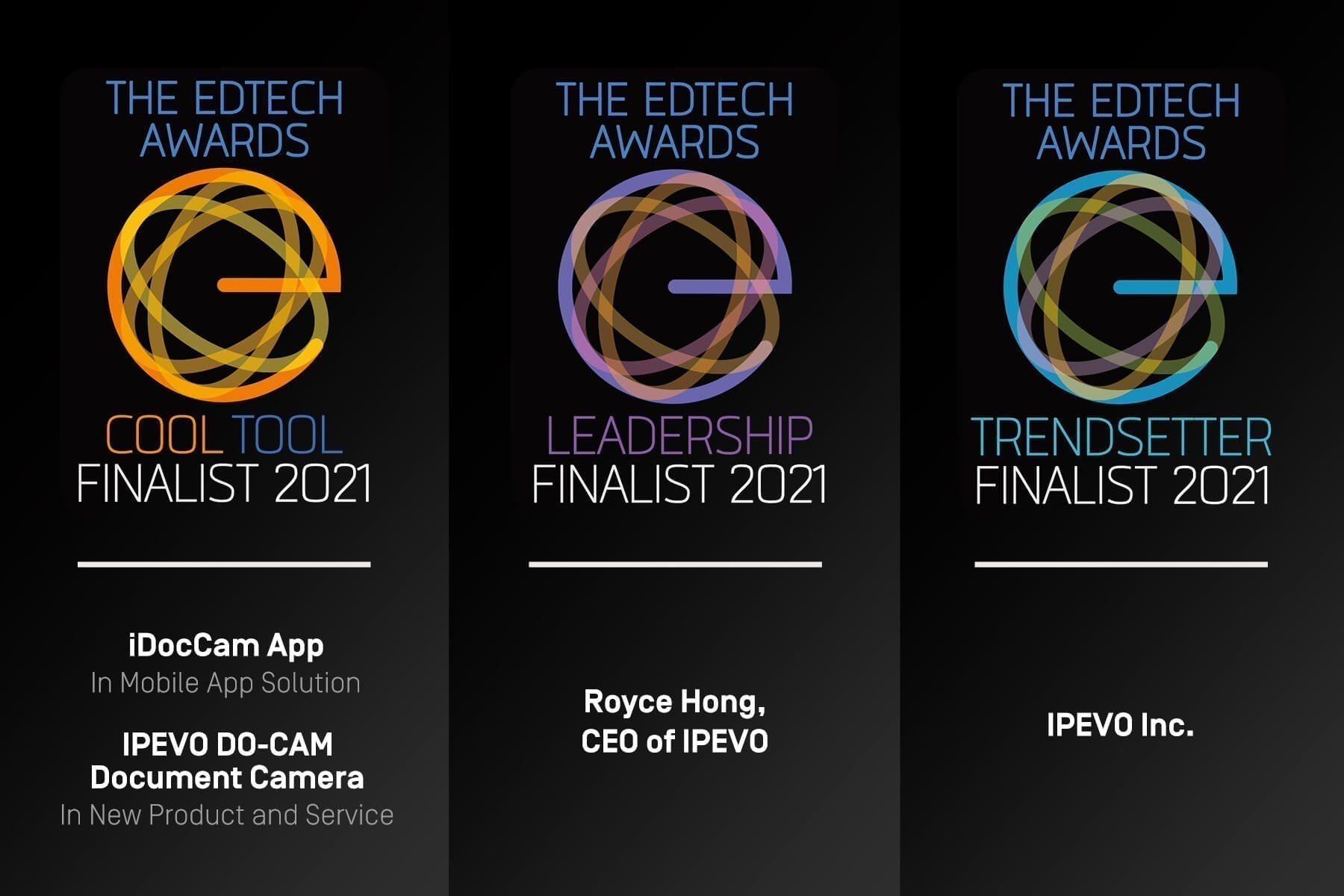 IPEVO Named Finalists at the EdTech Awards 2021