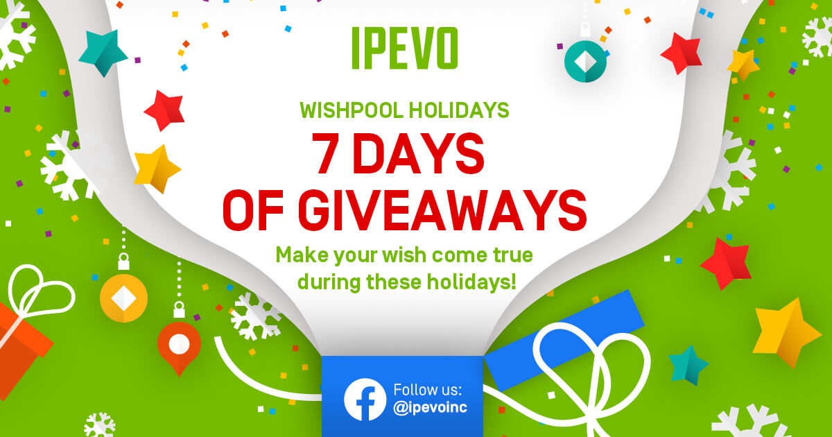 IPEVO Wishpool Holidays 2020: 7 Days of Giveaways