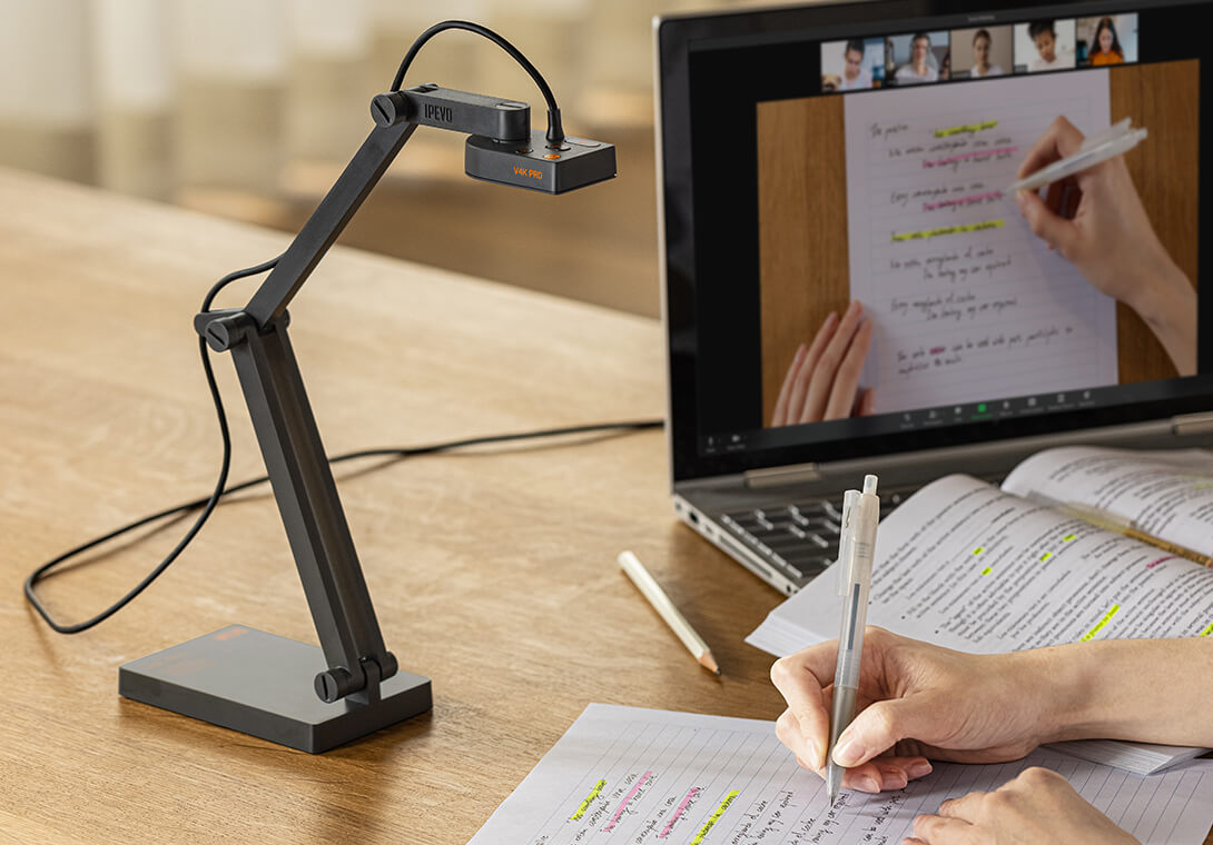 IPEVO Launches New V4K PRO USB Document Cam with AI-Powered Noise Reduction Technology