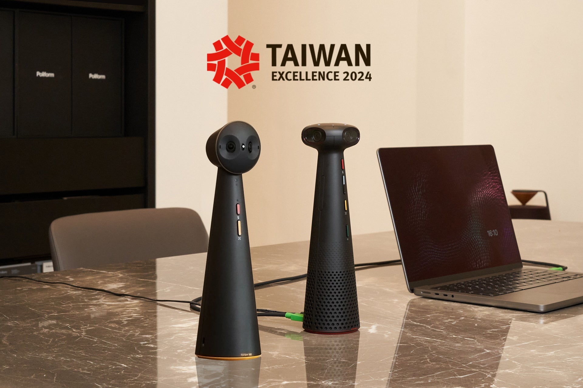 IPEVO TOTEM 360 and TOTEM 180 win the 2024 Taiwan Excellence Award