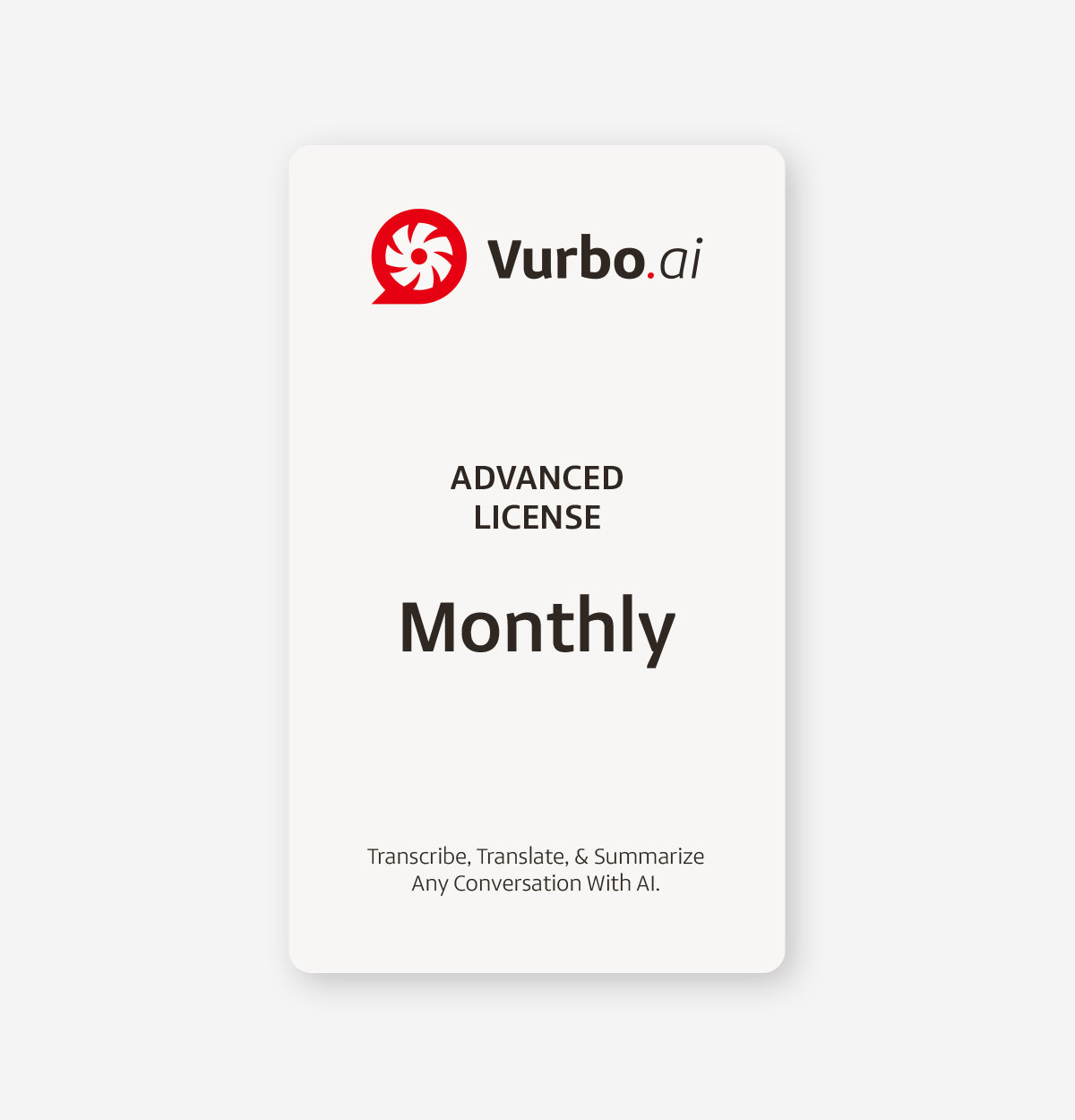 Vurbo.ai Adv (Unlimited Usage)