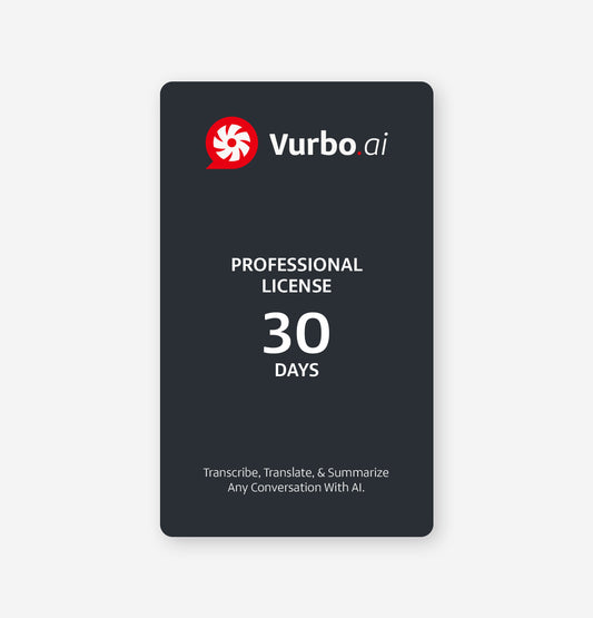 Vurbo.ai Professionale (Utilizzo illimitato)