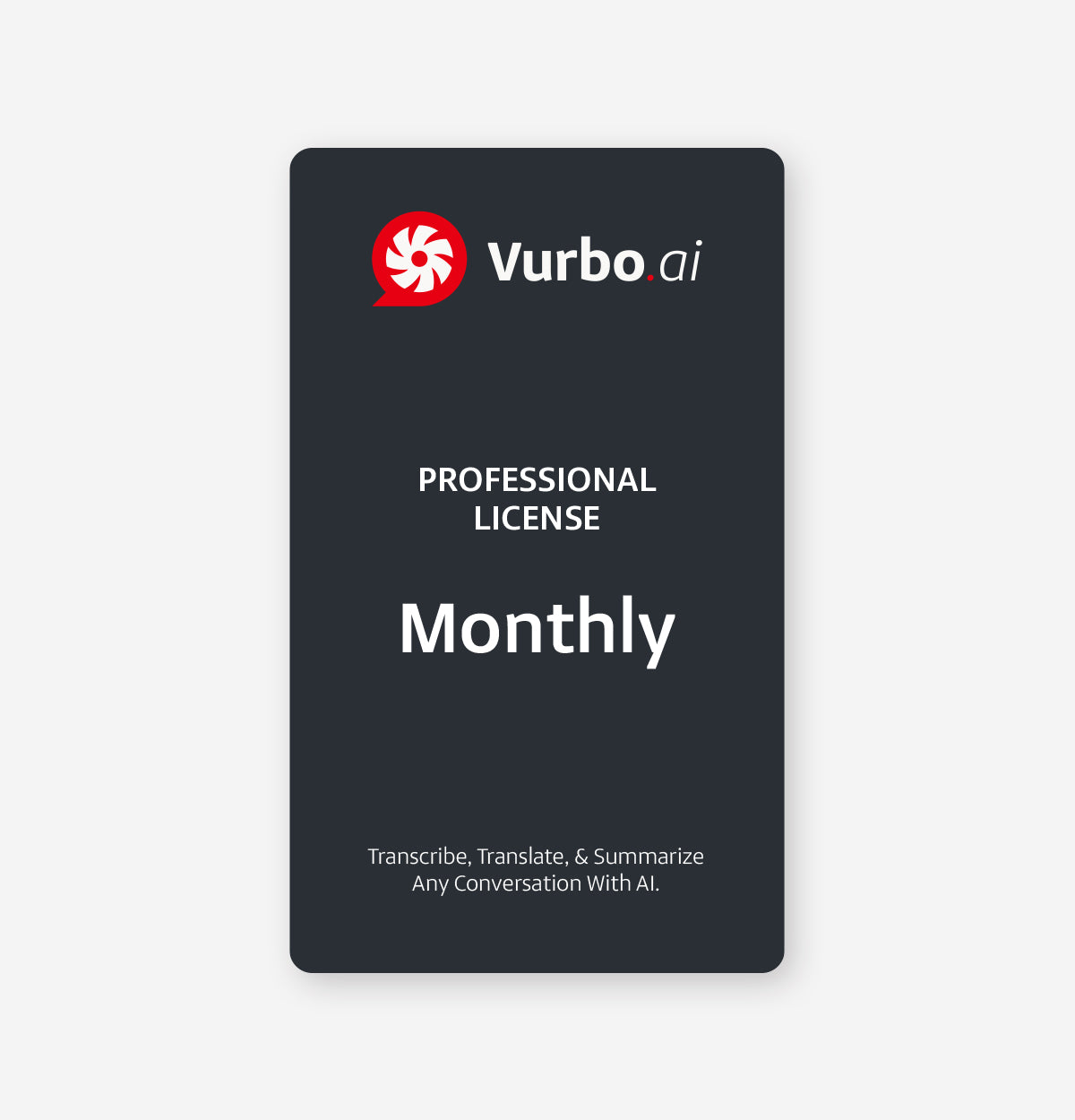 Vurbo.ai Professional (Ulimited Usage)