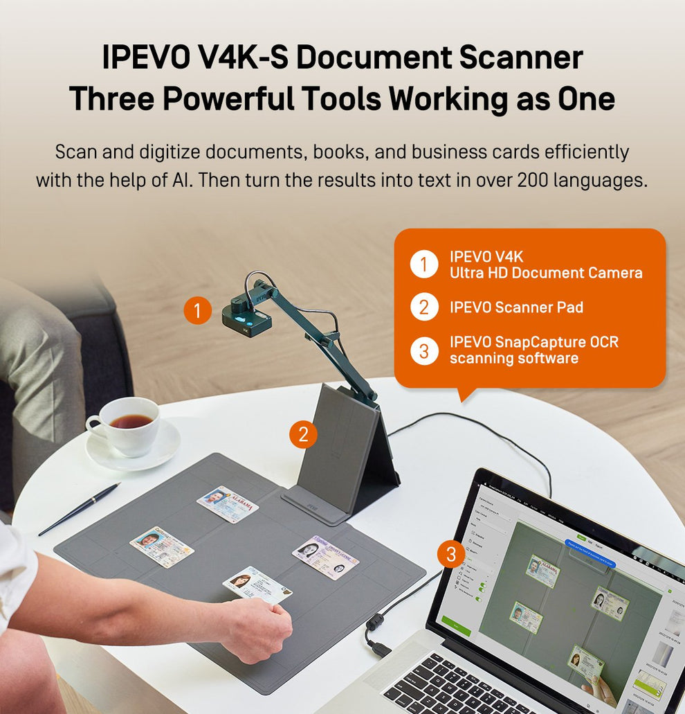 IPEVO V4KS Document Scanner IPEVO Online Store IPEVO US