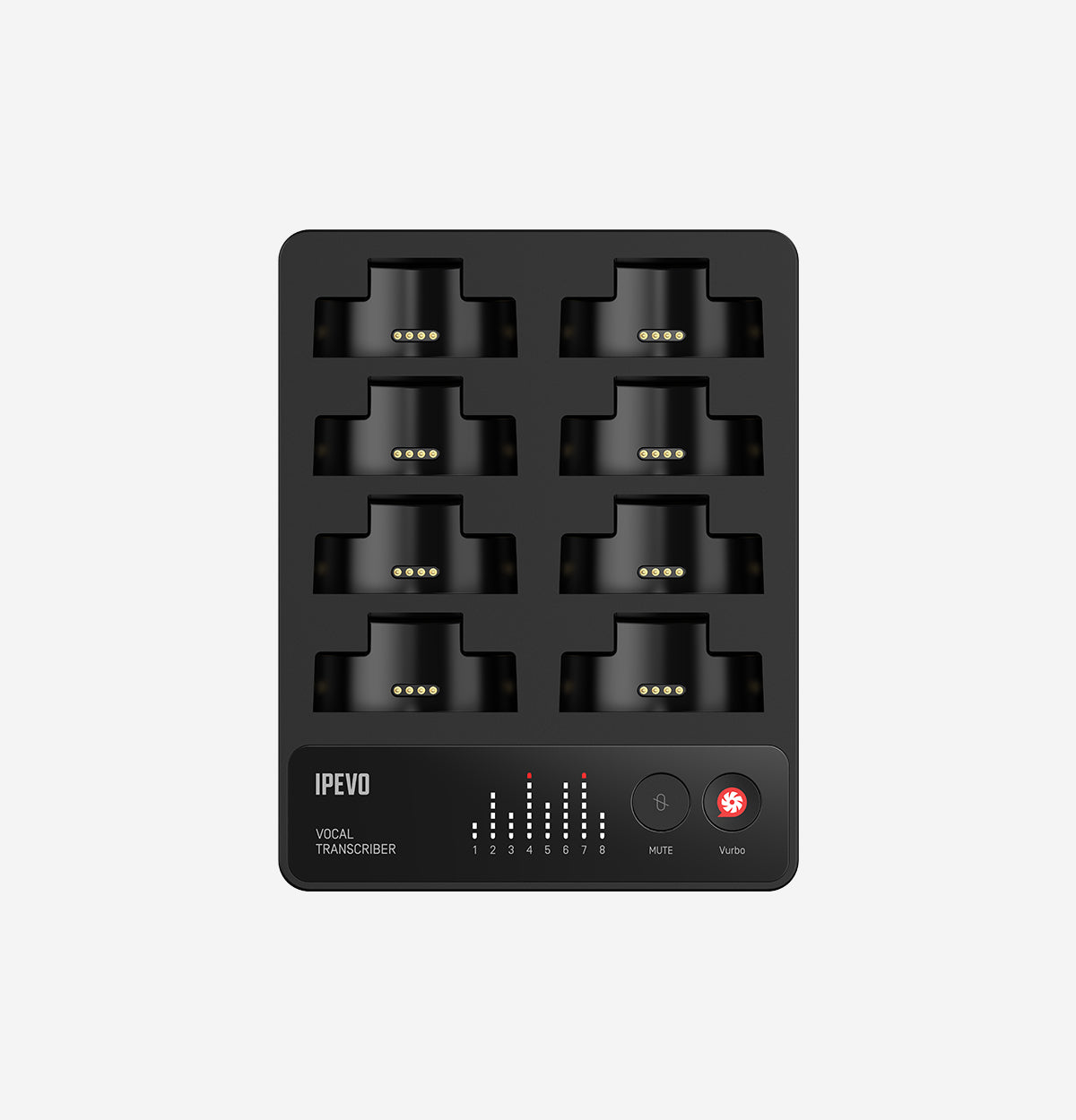 VOCAL TRANSCRIBER Capture 8 Distinct Voices and Insights with 8 Wireless Mics