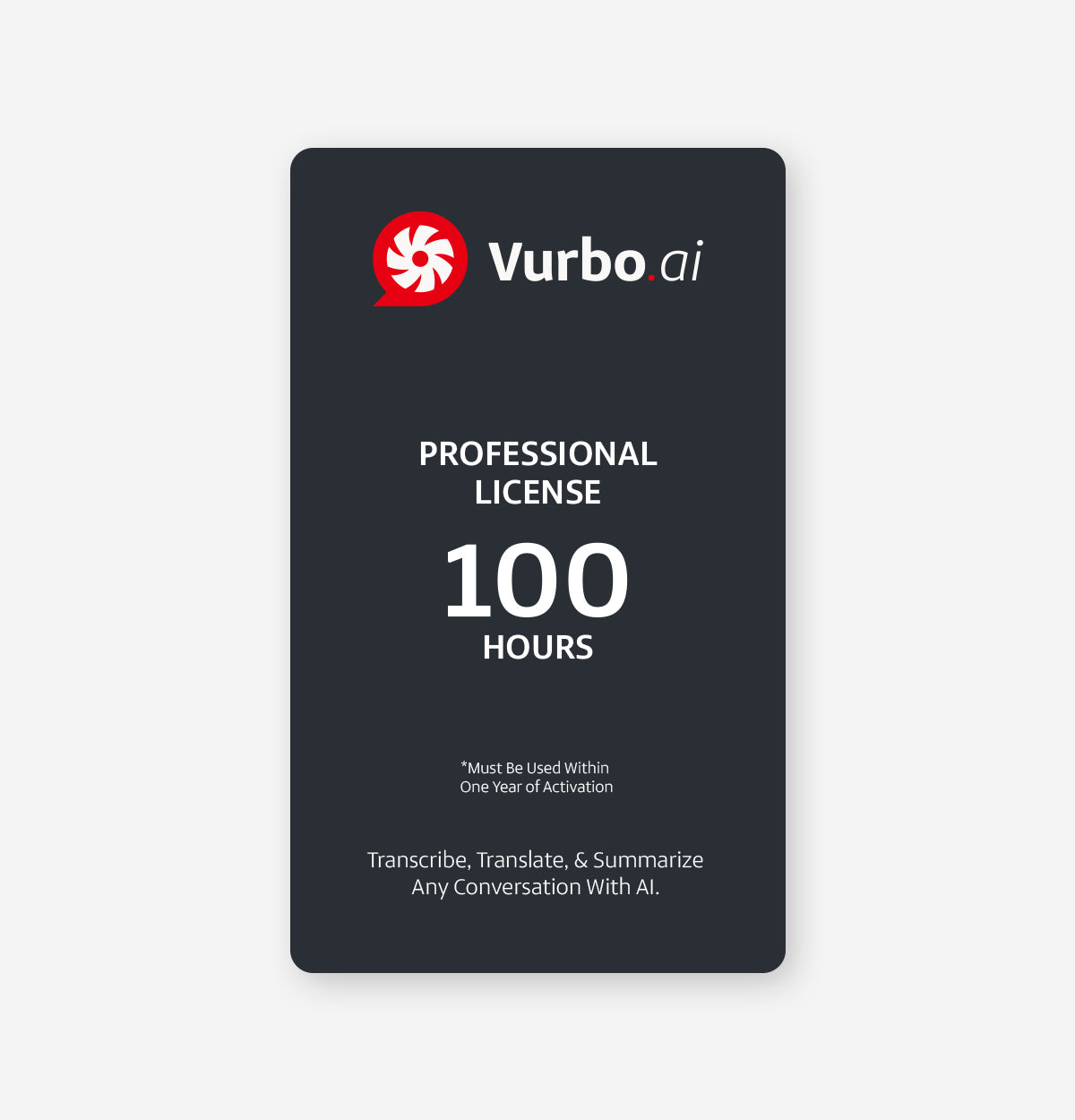 Vurbo.ai – Pro (Pay As You Go)