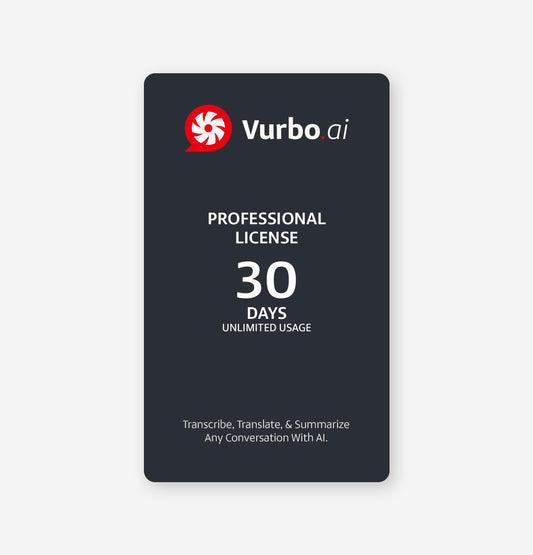 Vurbo.ai Professional (Ulimited Usage)
